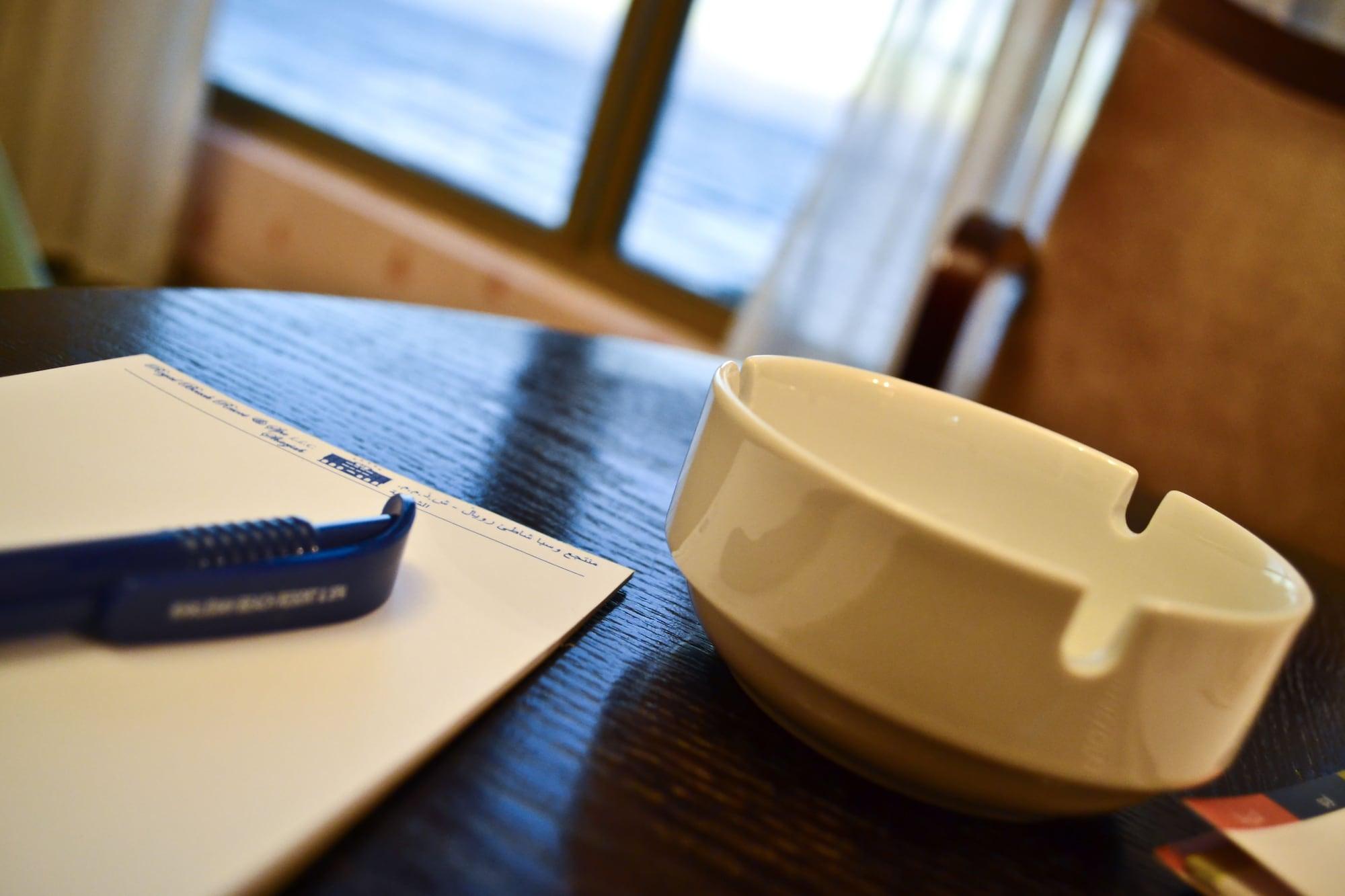 Sahara Beach Resort & Spa Sharjah Exterior photo A white ashtray
